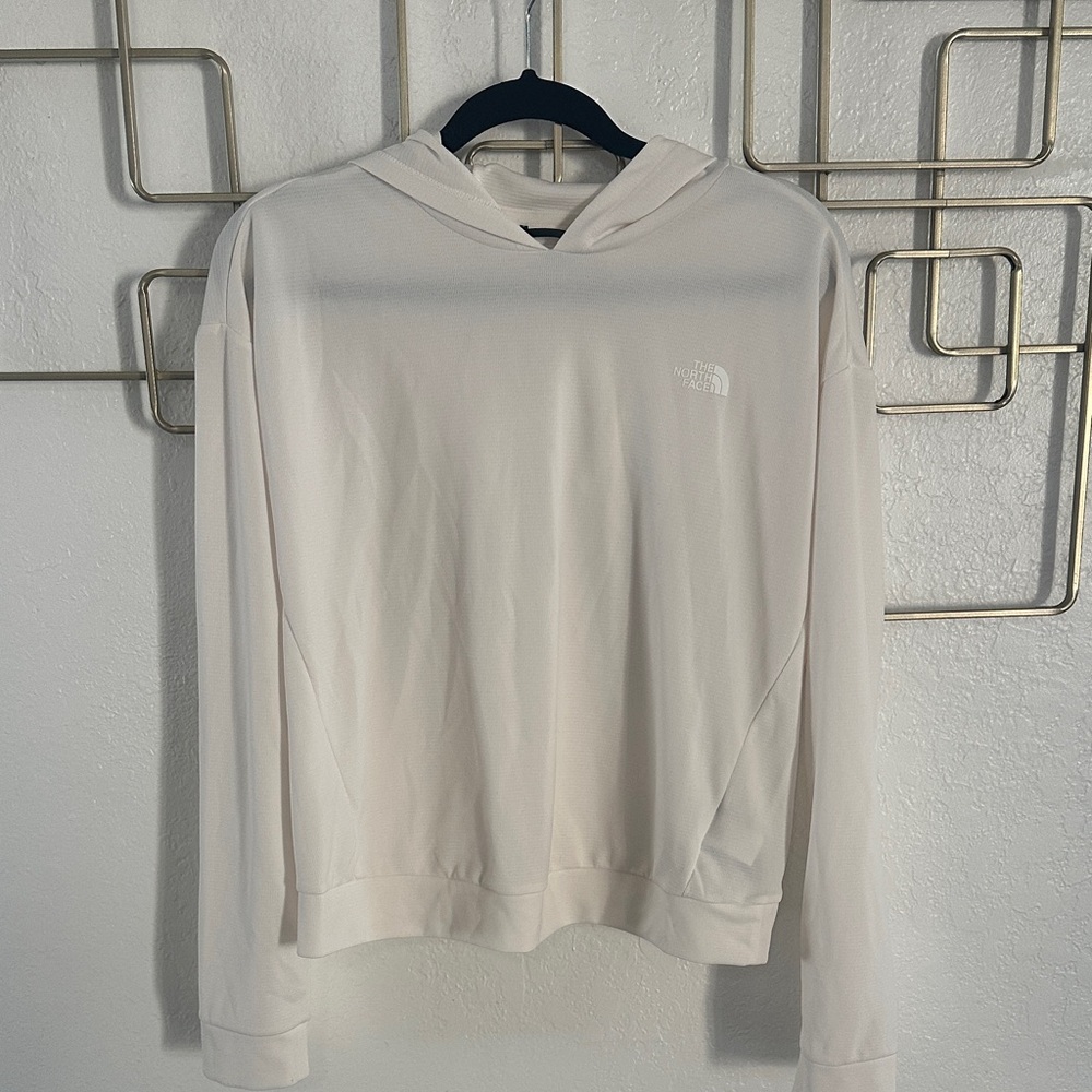 The North Face Women's Lightweight Hooded Long Sleeve Tee in Off-White